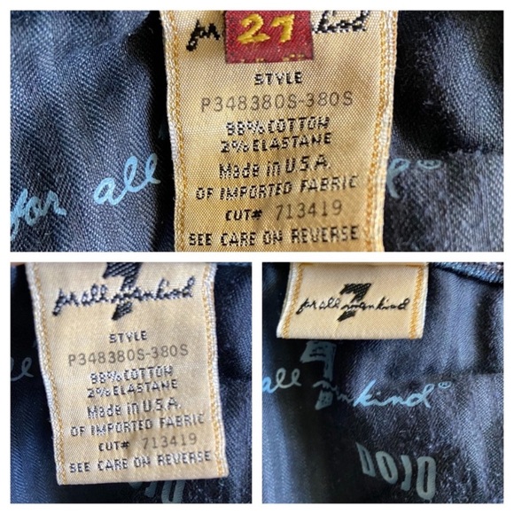 7 For All Mankind Women’s Dojo Capri Crop Dark Blue Jeans Size 27 - Picture 7 of 8